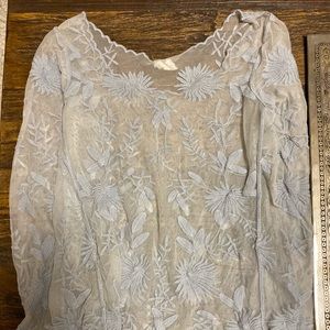 Lacy, flowery Everleigh/ Anthropologie top